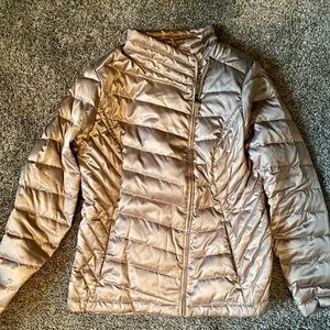 Eddie Bauer Champagne TALL Insulated Coat - Gently Worn